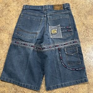 Vintage Y2k Jean Shorts Size 30 Mens Baggy Skater Grunge Hip Hop Jorts